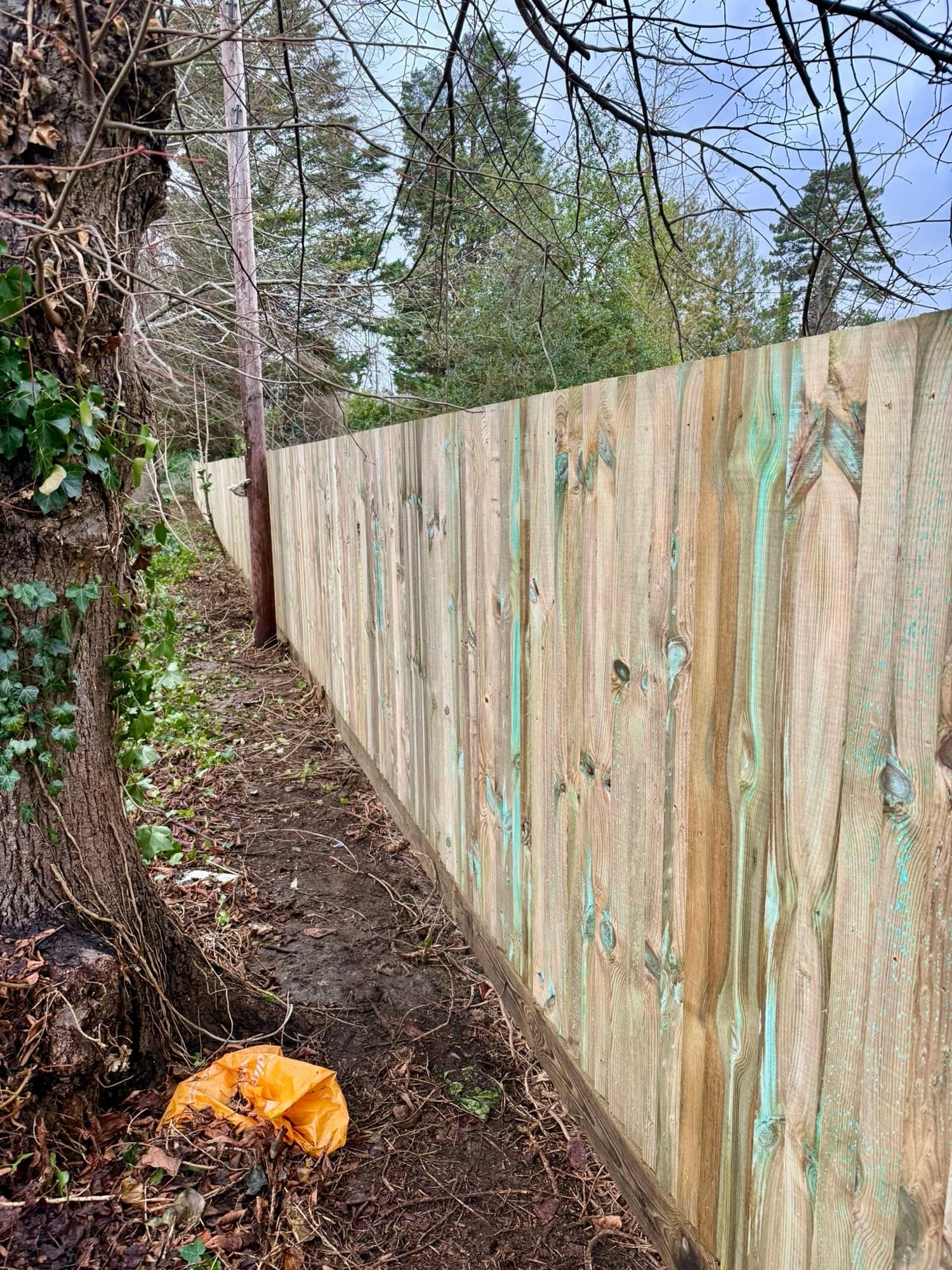 A finished close-board fence run by GroundCore